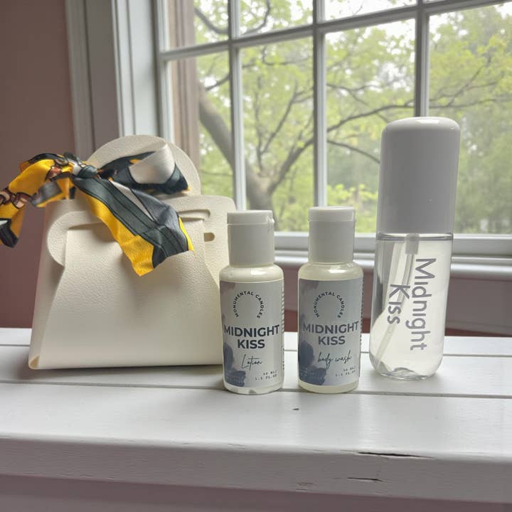Ensemble Cadeau Mini Sac - Baiser de Minuit pour la vente par Monumental Candles LLC