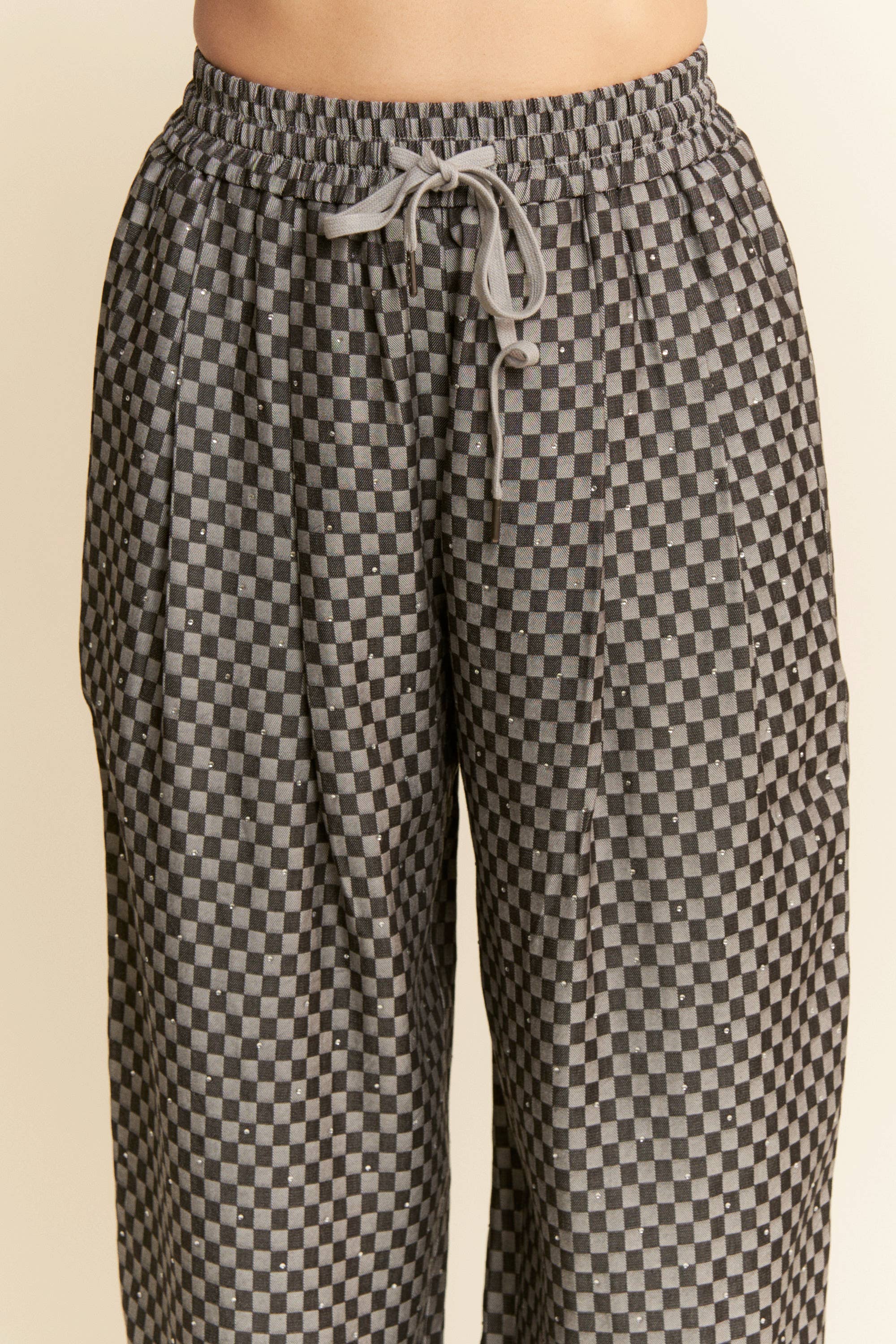 Davi & Dani – wholesale Set med topp och byxa – Dam – RUTIG DENIMSKJORTA MED KNAPPAR OCH LÅNGBYXOR13