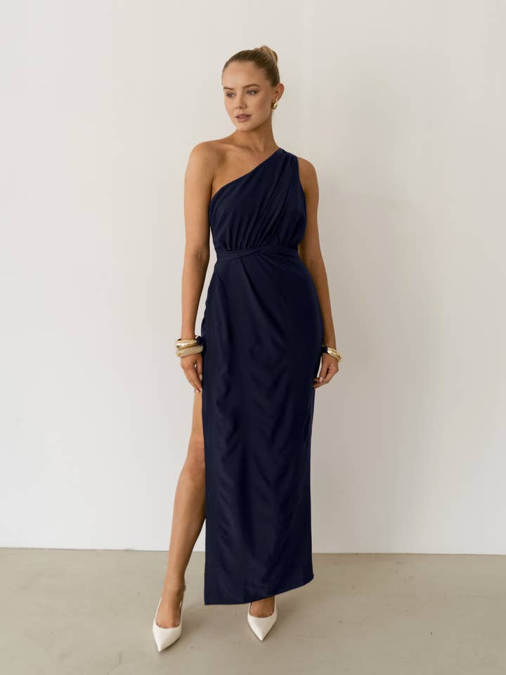 Isabel Dress-Navy for wholesale by Twosisters The Label