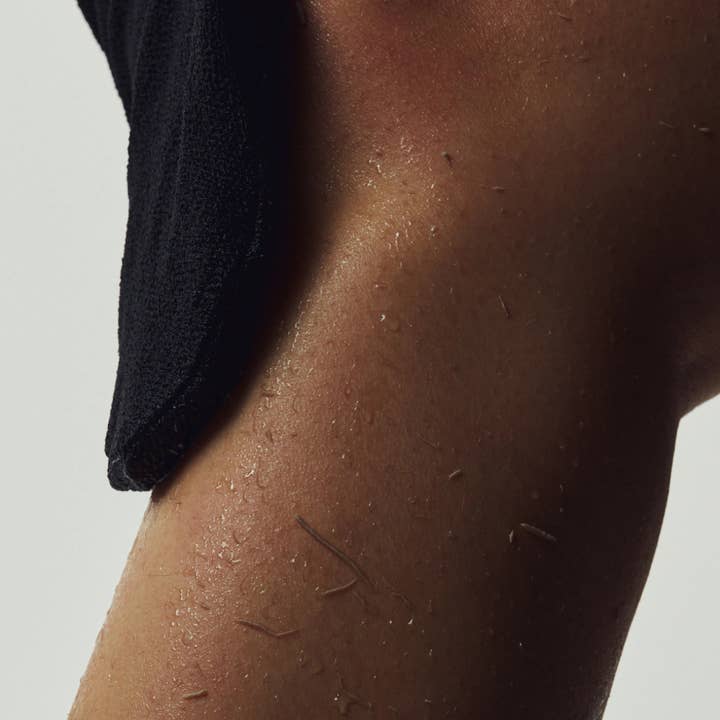 pcs Black Beige Exfoliating Body Glove Set for wholesale on Faire9