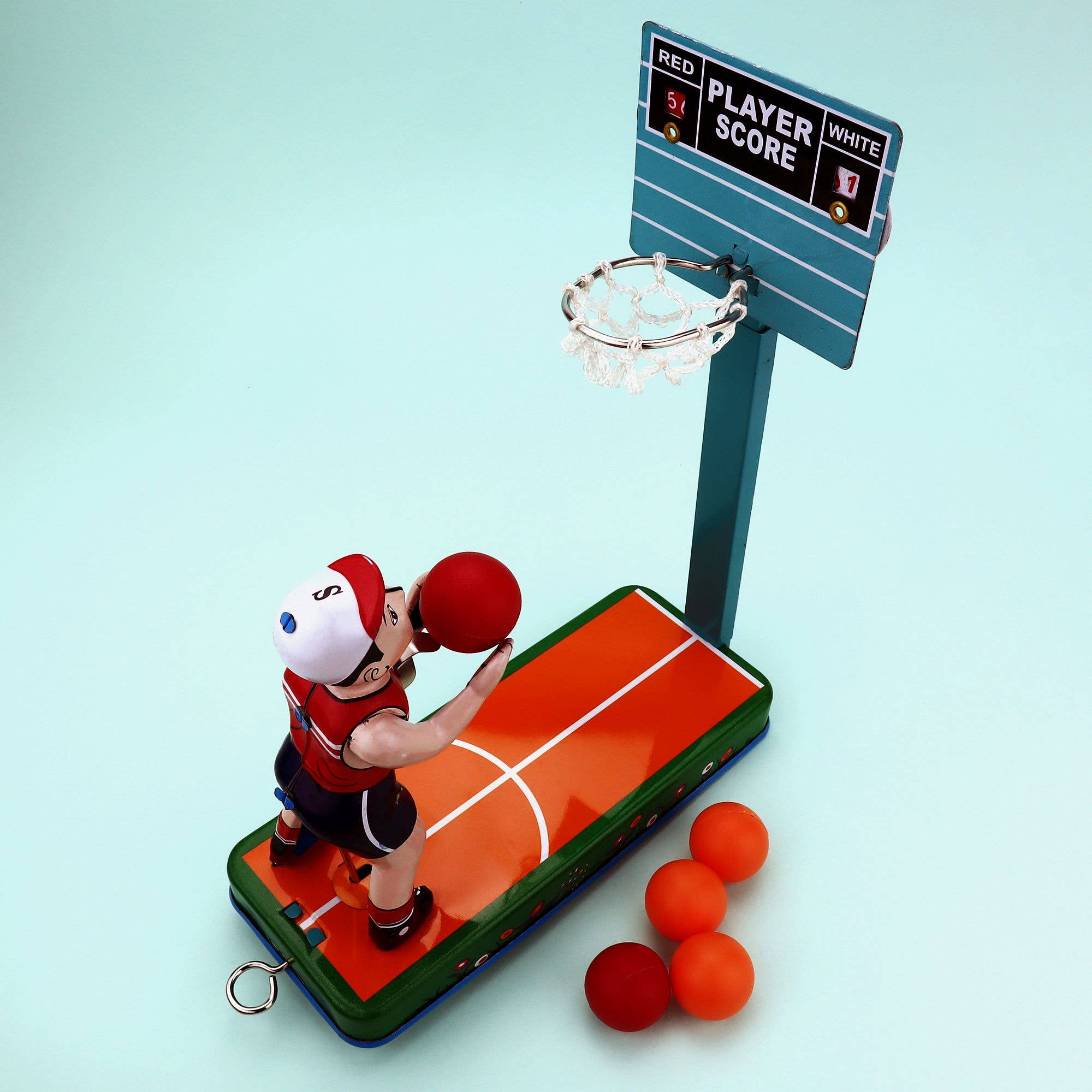 Tribal Trade GmbH - Wholesale Decorative Figurine - Tin toy basketball player basketball made of tin6