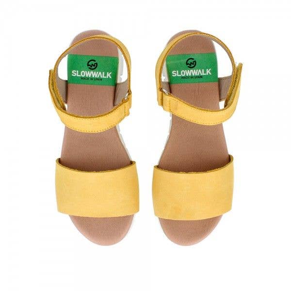 Slowwalk - Wholesale Sandals - Women's - Syndra Yellow-White Sandals3