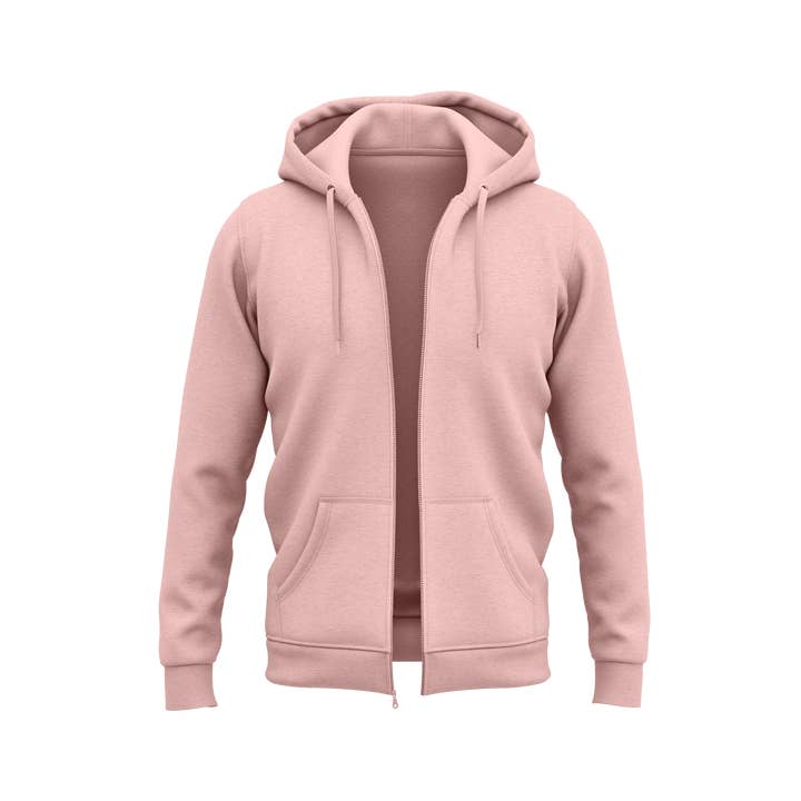 sweetlook - Wholesale Hoodie - Men's - Mens Plain Full Zip Up Hoodie Adult Sweatshirt Hooded Fleece5