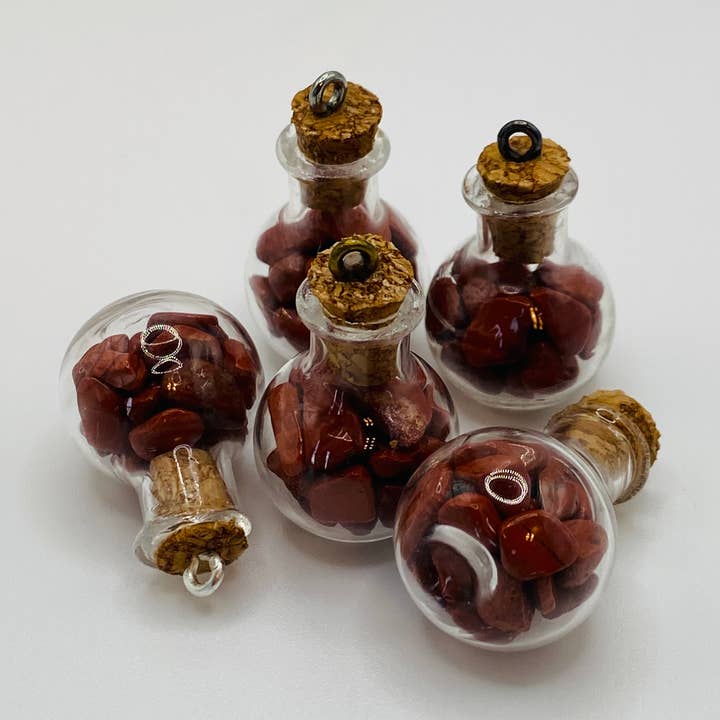 Bottle of Red Jasper. for wholesale by LilDebby's DeLights