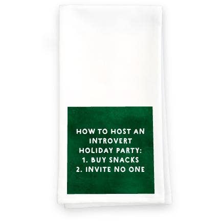 Introvert Holiday - Handduk (Jul) för wholesale av Paisley & Parsley