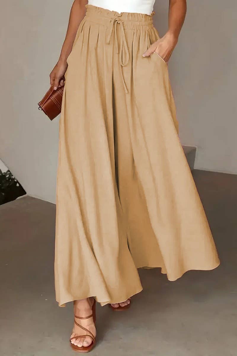 NINEXIS - Wholesale Pants - Women's - CWBLP01214_WOMEN HIGH WAIST PALAZZO PANTS2