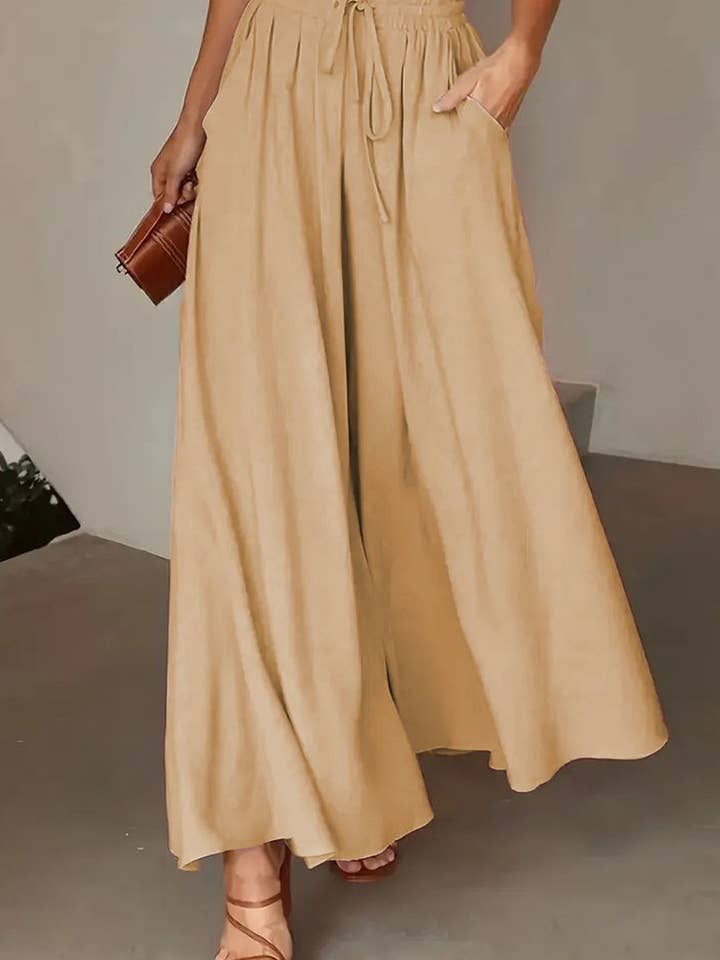 NINEXIS - Wholesale Pants - Women's - CWBLP01214_WOMEN HIGH WAIST PALAZZO PANTS2