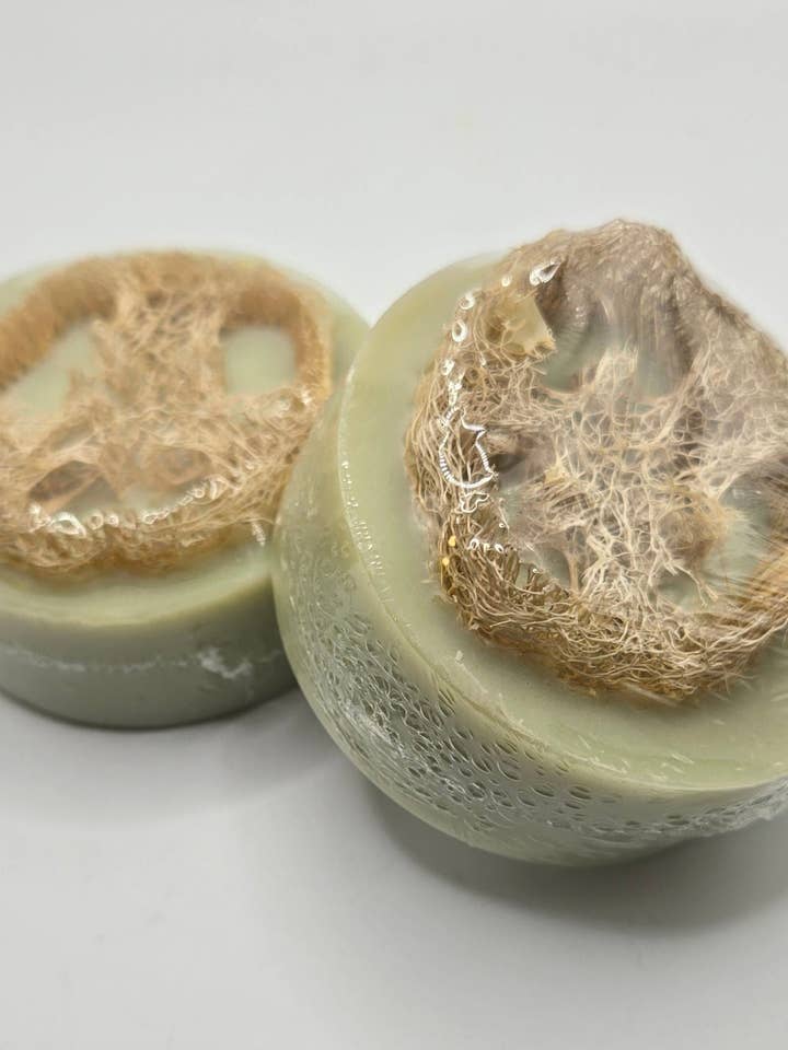 Luffah Soap for wholesale by Front Yard Homestead Soap