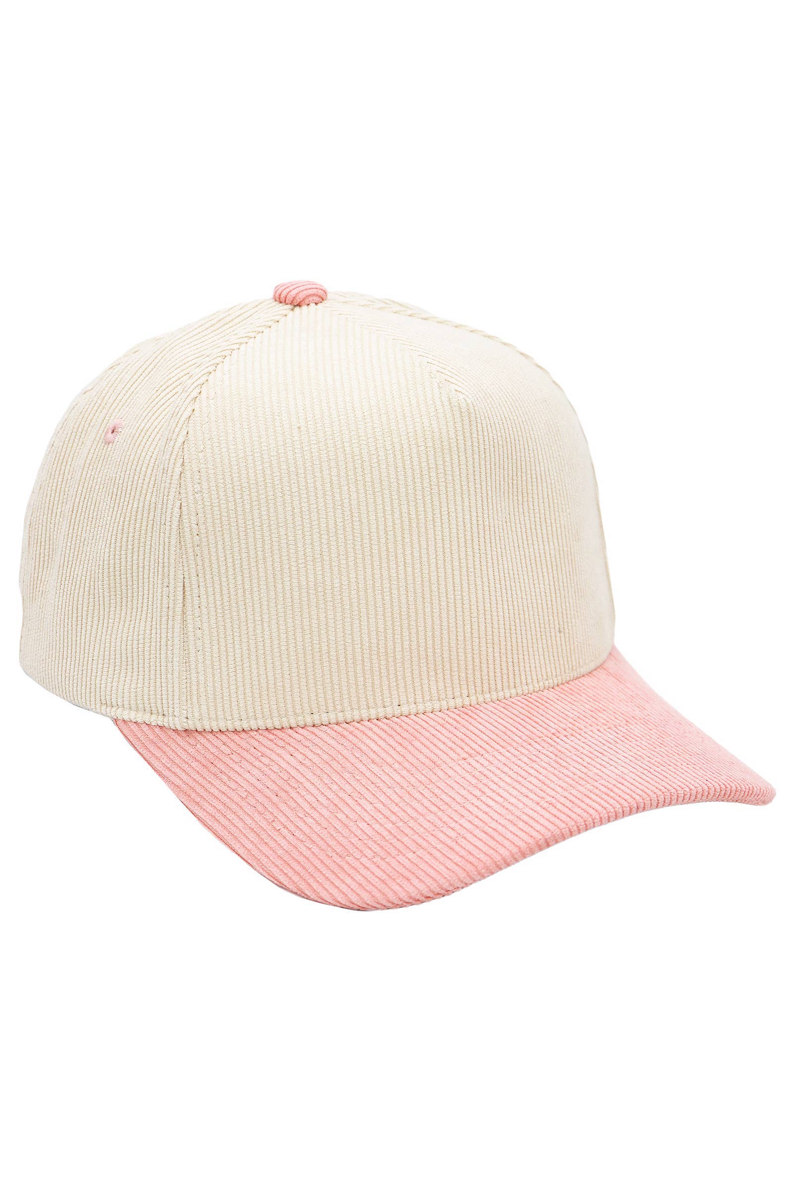 Cap Zone - Wholesale Baseball Cap - Unisex - Premium Corduroy Beige Upper Baseball Cap5