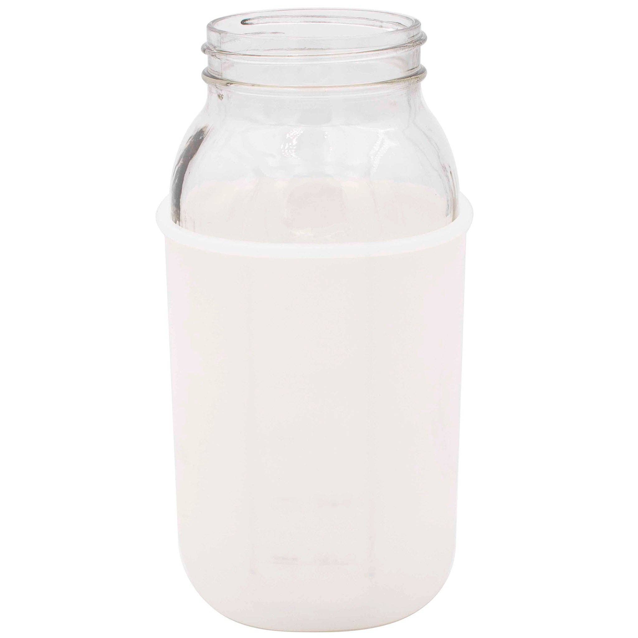 Mason Jar Lifestyle - Vente Housses de boisson - Manchon en silicone pour pots Mason d'un demi-gallon de 64 oz6