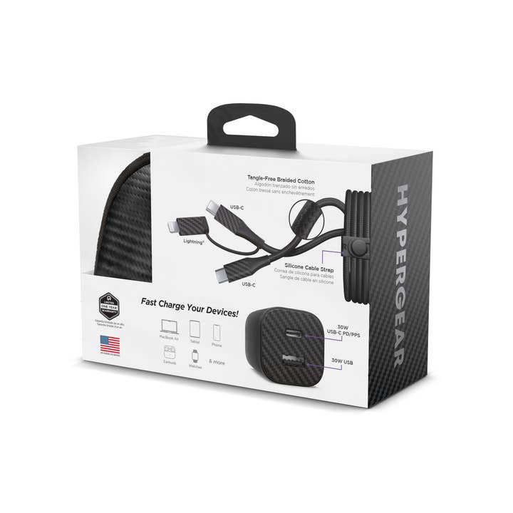 JupiterGear Home - Wholesale Portable charger - HyperGear TECHcessories 30W USB-C PD Charging Kit11