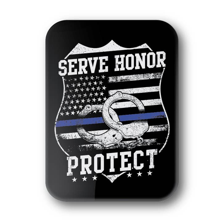 Magnet: Serve Honor Protect (Police) - Support The Cause for wholesale by BetterMagnets.com by Design Studio 88 Inc