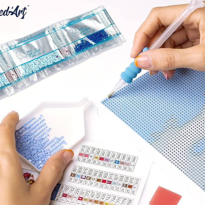 Figured'Art - Wholesale DIY Craft Kit - Diamond Painting - Hearts 40x50cm canvas already framed6