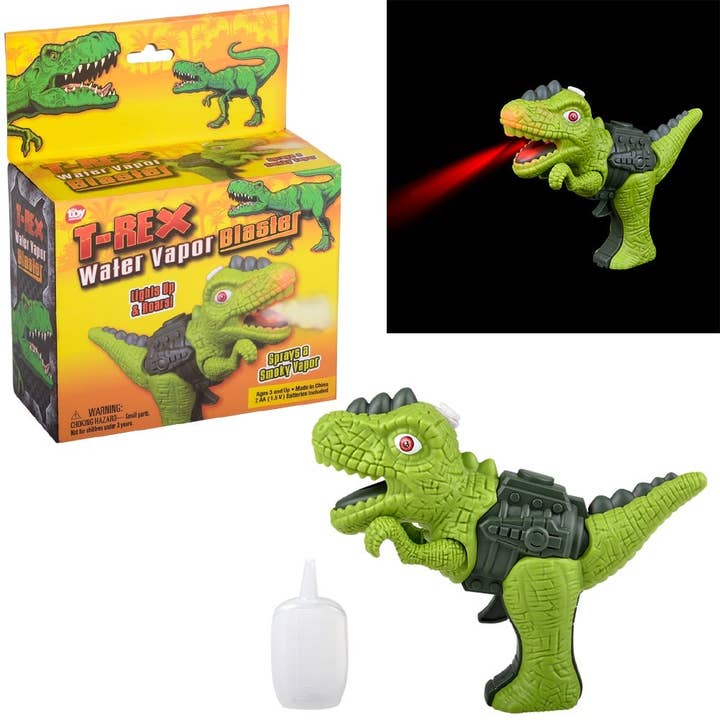 7" T-REX WATER VAPOR BLASTER LLB kids toys for wholesale by La Luna Bella - Toys