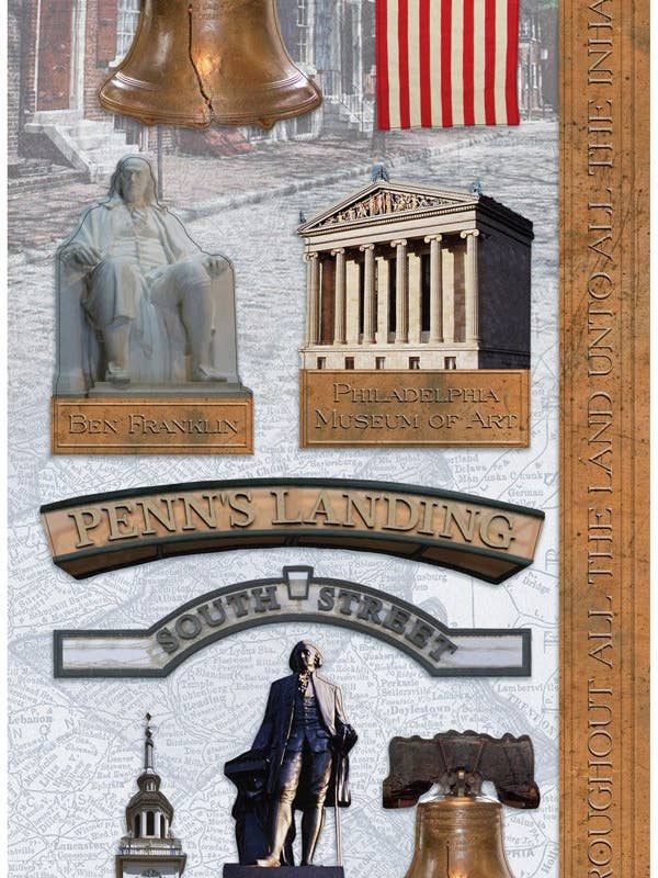 Pegatina de cartulina Philadelphia para venta al por mayor de Paper House Productions