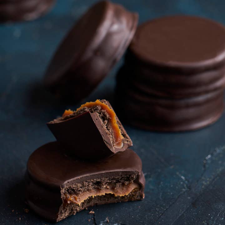 Havanna - Vendita all'ingrosso Biscotti - Havanna | Alfajores 70% Cacao Puro | 9 unità | 585 grammi