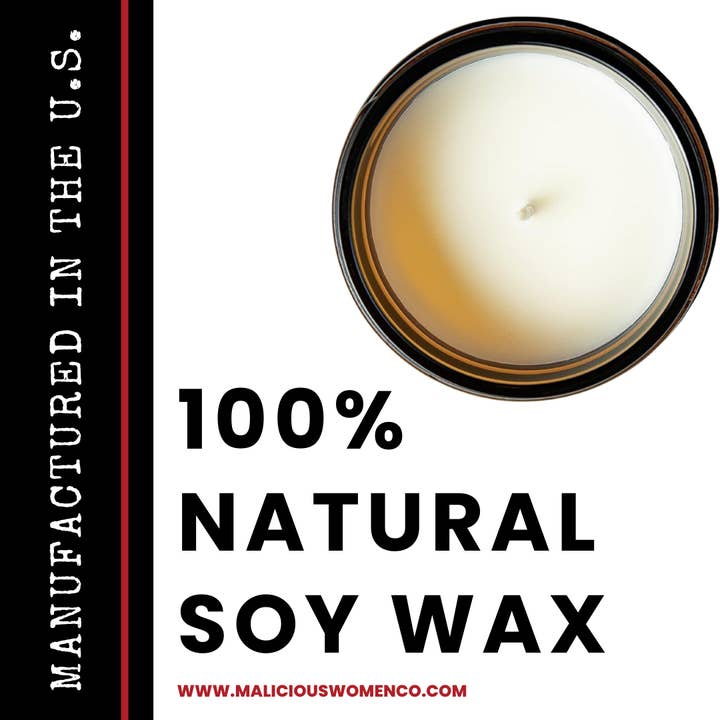 Malicious Women Candle Co - Wholesale Jar/Filled Candle - Funny Candle - Menopause - Fuck Off Scent: Rebel Rose