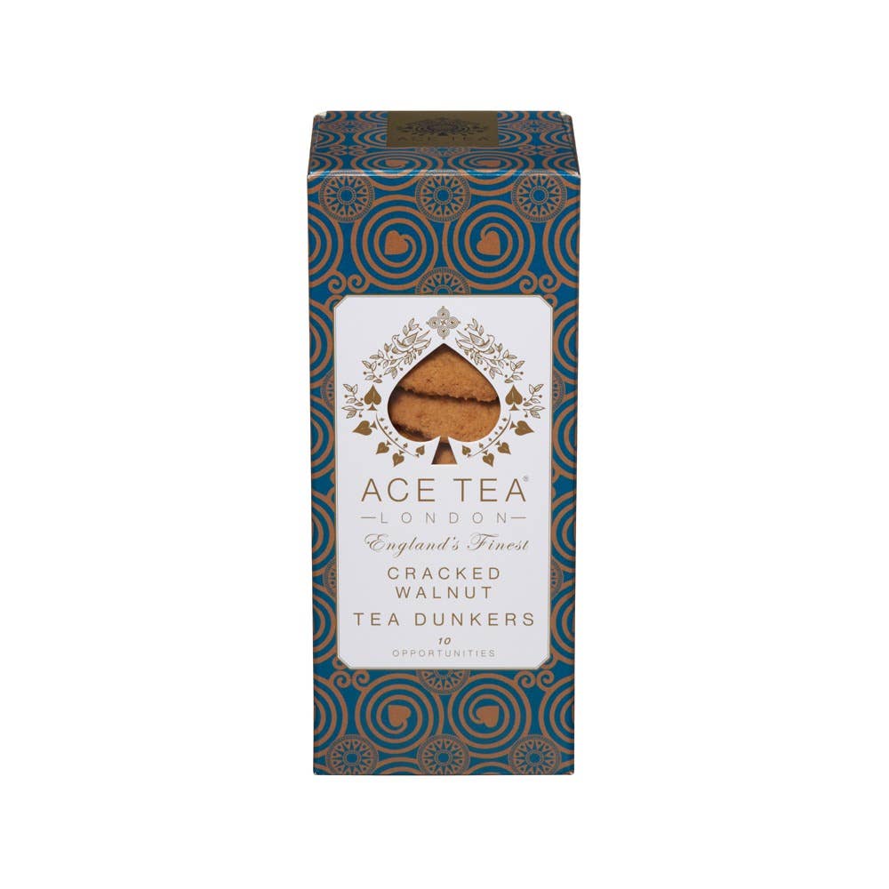 Ace Tea London – wholesale Biscuit – Cracked Walnut Tea Dunkers - 150g1