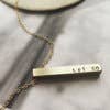 SORA DESIGNS - Wholesale Pendant/Charm Necklace - Let Go delicate bar necklace0
