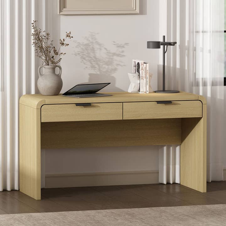 Coboconk 54" Multi-Purpose Home Office Desk - Natural Oak for wholesale by ReForm Creative Home