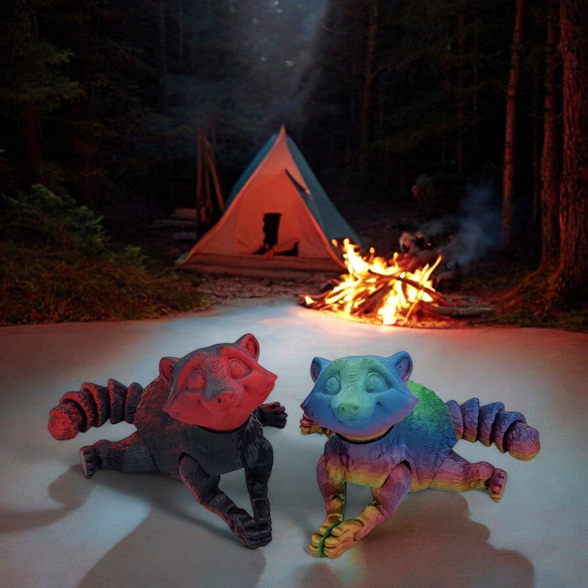 Fantasy Pets – Brinquedo estatueta - Crianças por atacado – Rustle Racoon5