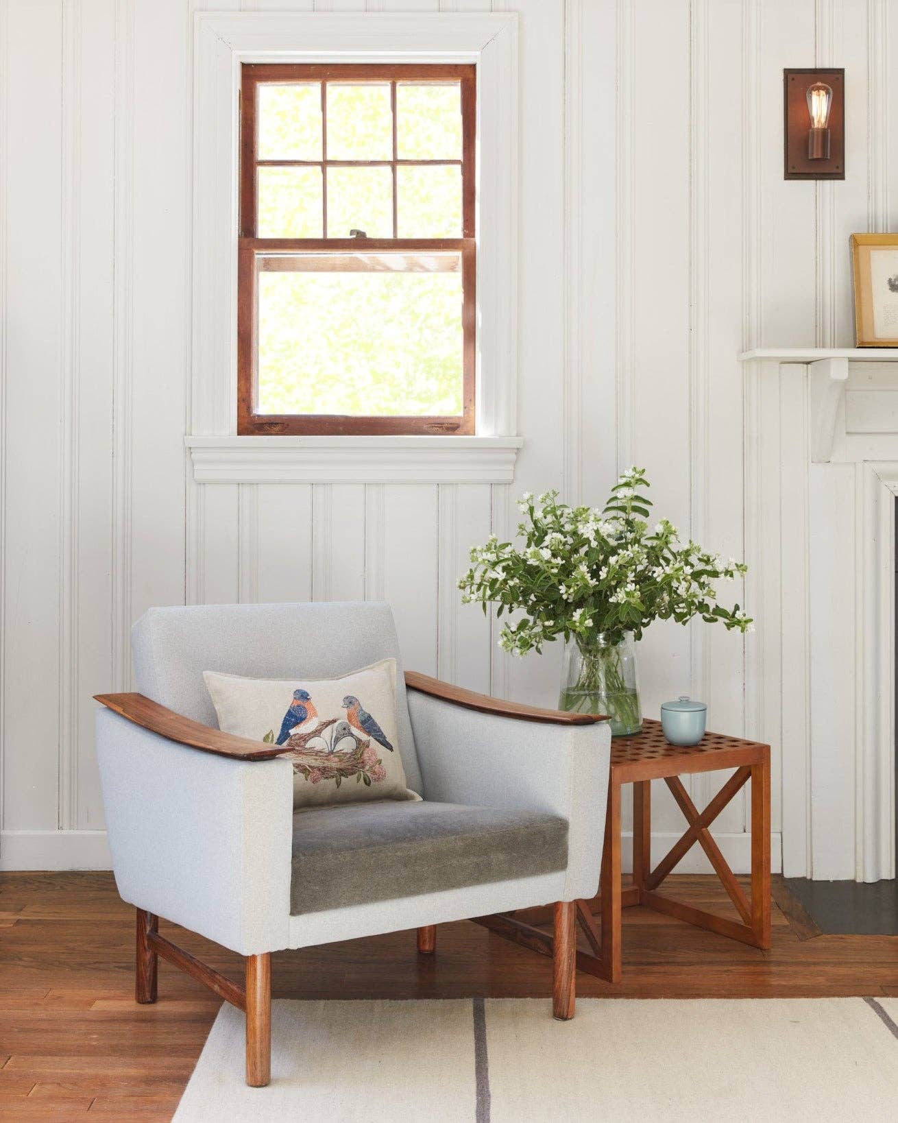 Coral & Tusk – Almofada decorativa/de sofá por atacado – Almofada de bolso com ninho de pássaro azul4