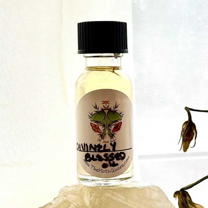 Divinely Blessed (and Highly Favored) Oil for wholesale by The Moth Queen