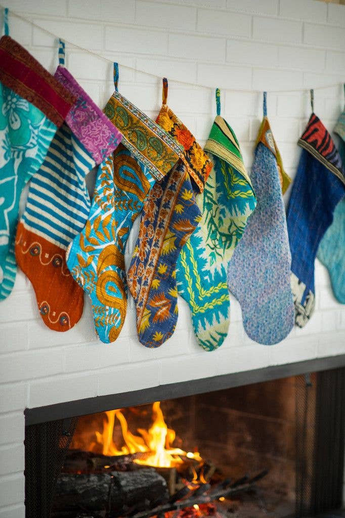 Homesoul – wholesale Holiday Stocking – Kantha Christmas Stockings - Set of 101