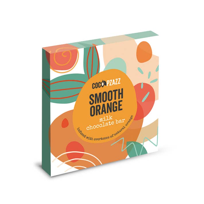 Coco Pzazz - Vente Barre chocolatée - Tablette de chocolat au lait Amazing Flavours Smooth Orange 80 g