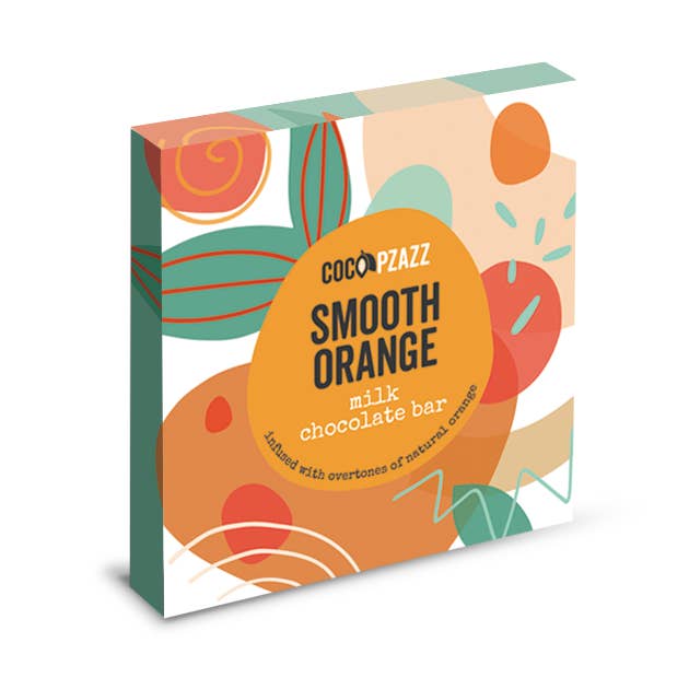 Coco Pzazz - Vente Barre chocolatée - Tablette de chocolat au lait Amazing Flavours Smooth Orange 80 g0