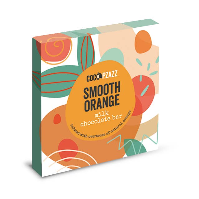 Coco Pzazz – wholesale Chocolate bar – Amazing Flavours Smooth Orange Milk Chocolate Bar 80g0
