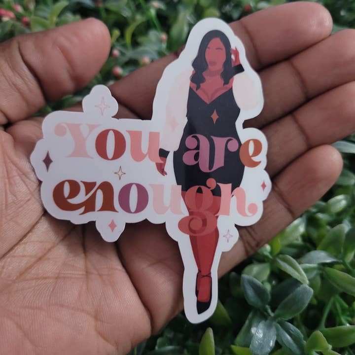 You Are Enough Sticker for wholesale by Self Care Tribe