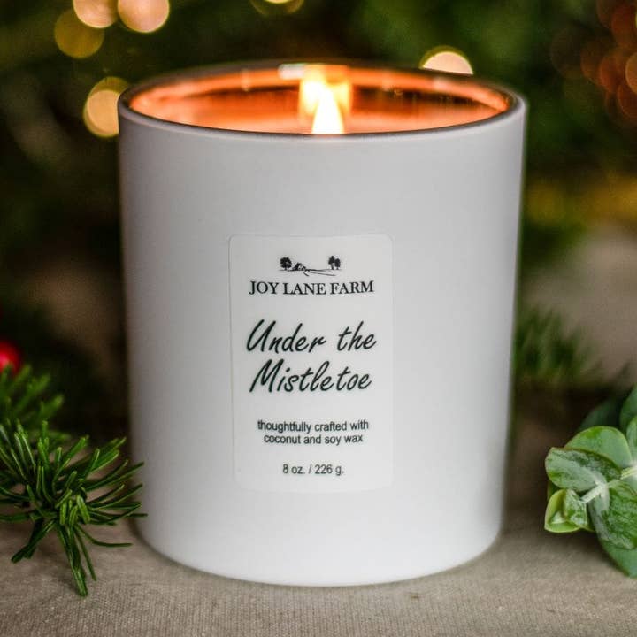 Sous la bougie de Noël au gui pour la vente par Joy Lane Farm