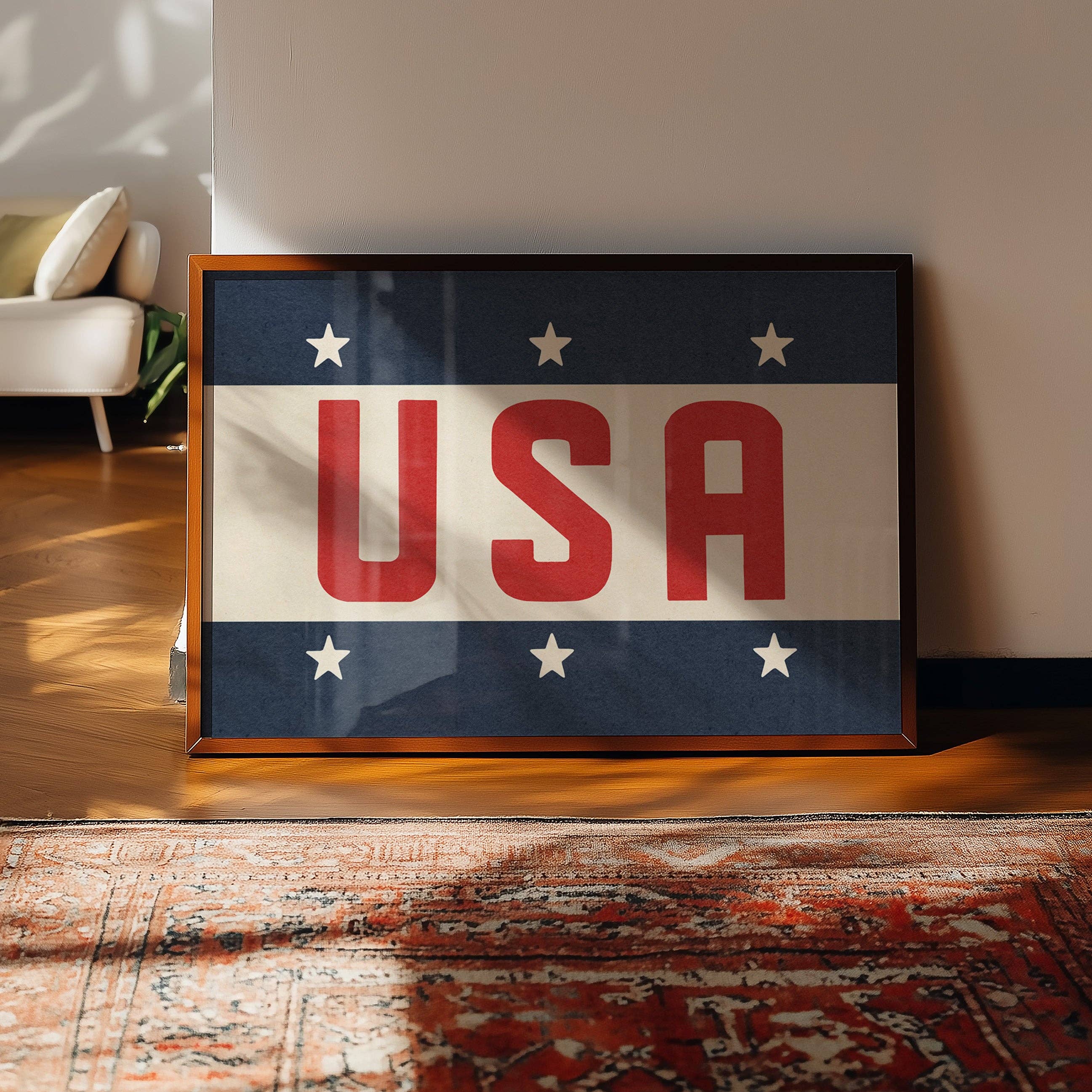 Tejas Country Club - Wholesale Art Print - USA Patriotic Typography Art Print5