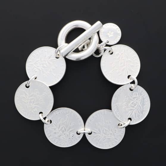 No. 631 - BRACELET 1 franc for wholesale by SECRET DE CUIR