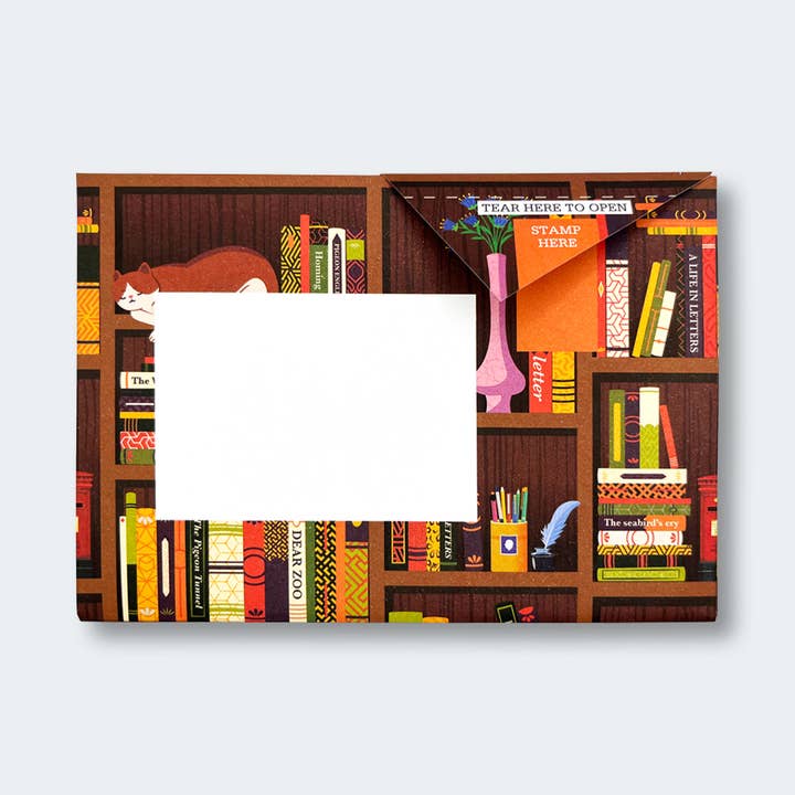 pigeonposted - Wholesale Stationery/Notecard Set - Bookstore Pigeon letter pack