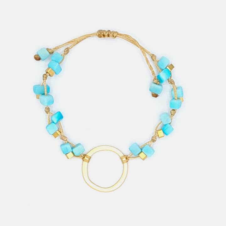 Pretty Pink Eco-Jewellery – wholesale Beaded bracelet – Dainty Tagua Bracelet20