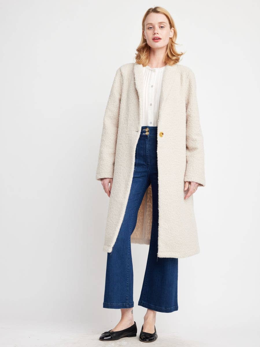 lait de poule Cardigan ouvert Bronte en vente sur Faire0