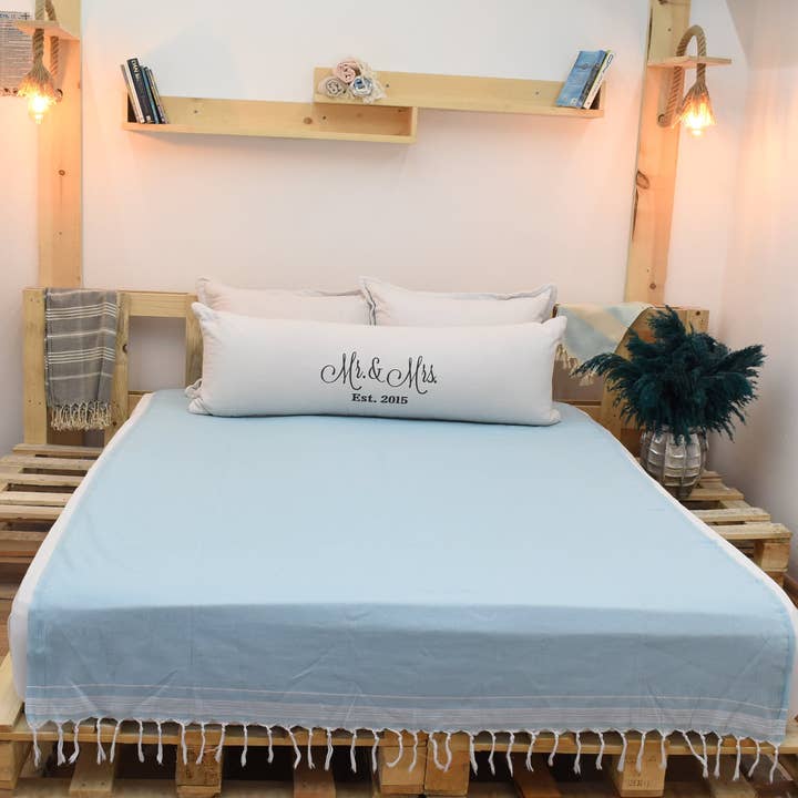 Copriletto Menta Scura, Coperta da Picnic Accogliente per la vendita all'ingrosso da parte di Organic Turkish Towels