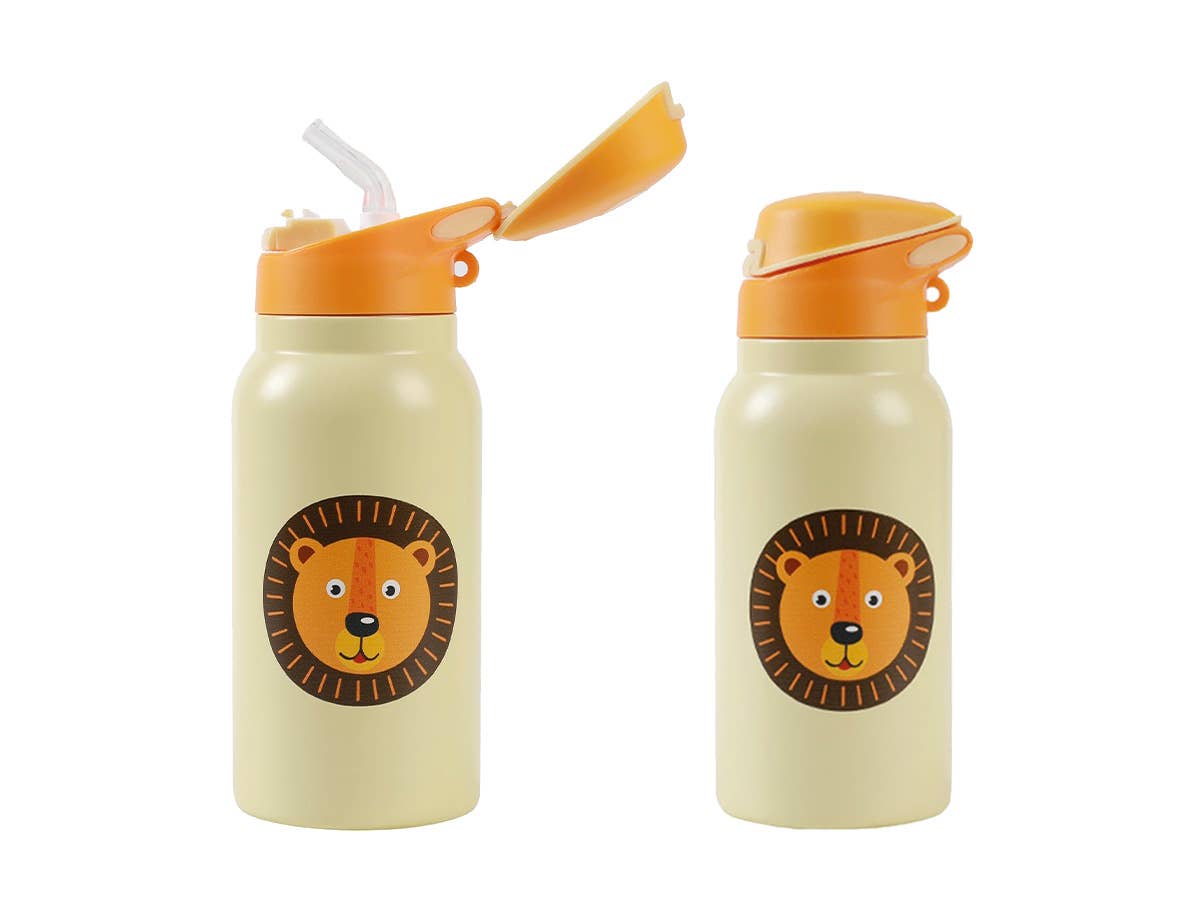 I-Total, I-Drink - Wholesale Water Bottle - Thermal Bottle 350 ml ANIMALS Kids with foldable cap0