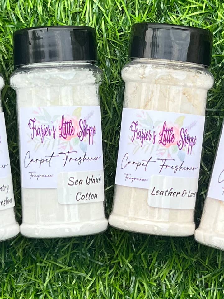 Vehicle / Sample size Carpet fresheners for wholesale by Fraziers Little Shoppe