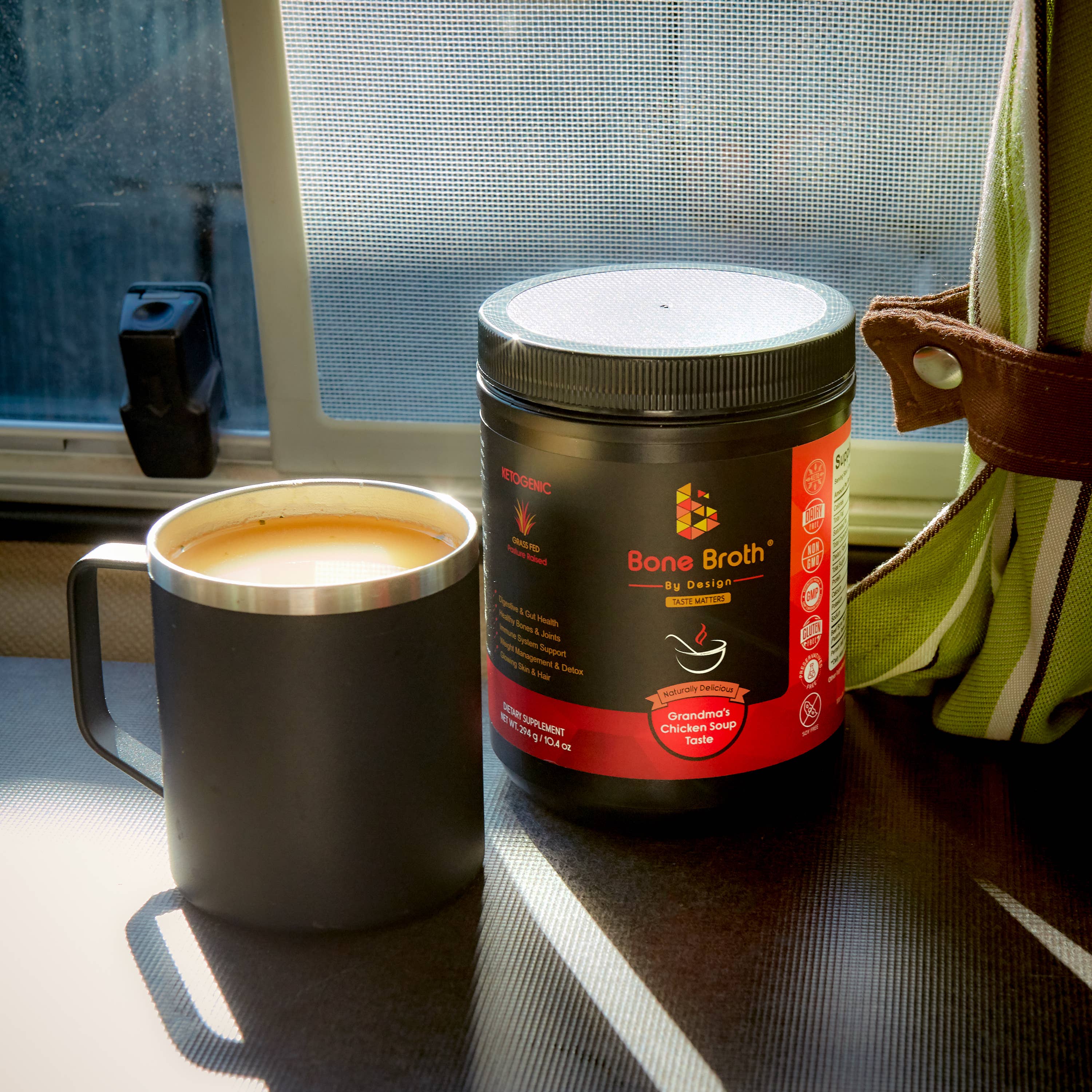 BROTH BY DESIGN - Wholesale Broth - Bone Broth Grass Fed Grandma Chicken Natural Flavor Jar7