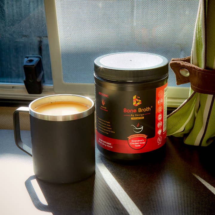 BROTH BY DESIGN - Wholesale Broth - Bone Broth Grass Fed Grandma Chicken Natural Flavor Jar7