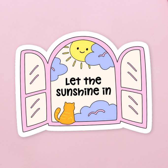 Deixa Entrar o Sol Autocolante por atacado de Sunshine Lane