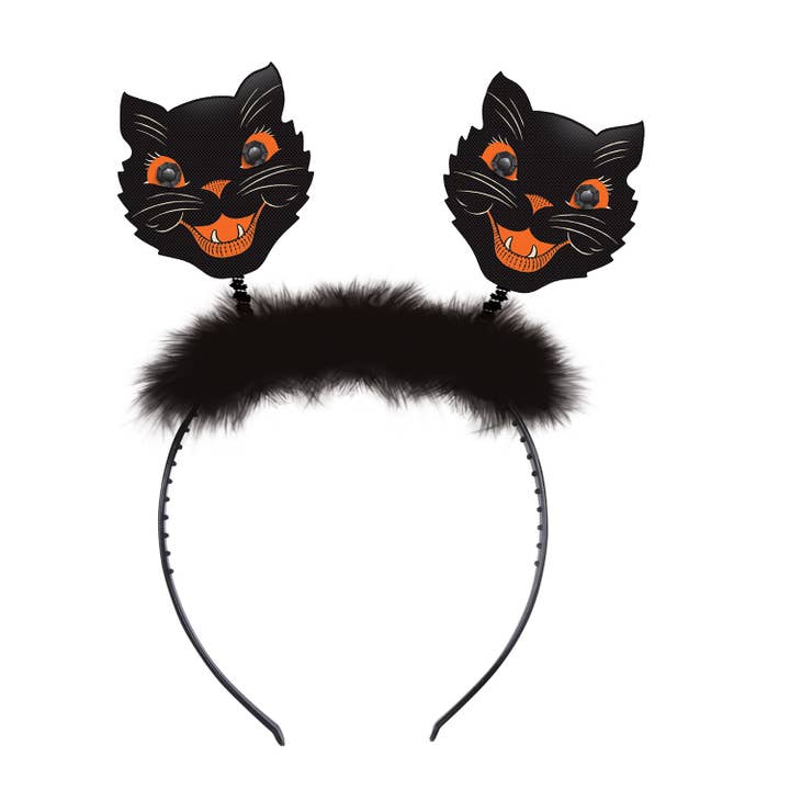 Beistle - Wholesale Costume - Unisex - Vintage Halloween Cat Bopper Headband