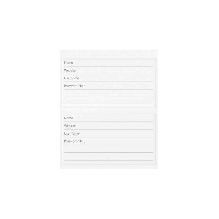 Busy B – wholesale Notebook – A6 Password Book - Organiser - Caramel Fabric Cover - Busy B8