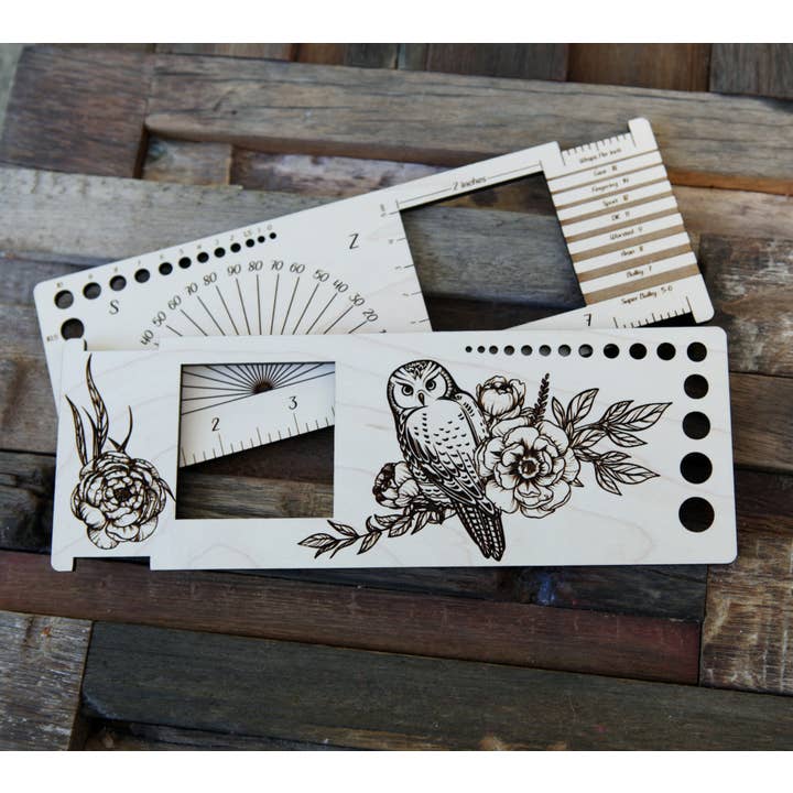 Uil: 2" Steekproef, Liniaal, Naald, Draaihoek, Garendikte voor wholesale door Sunrise Grove