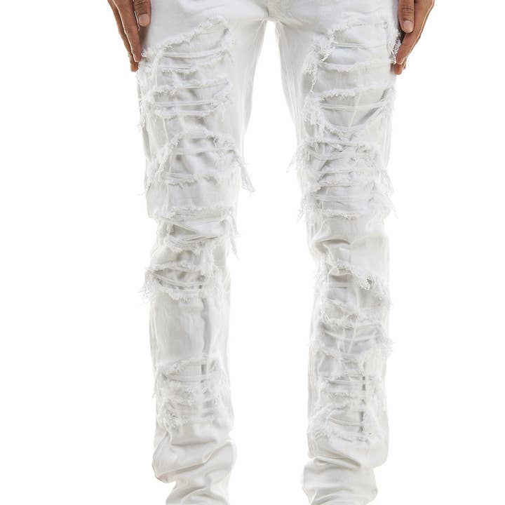 UNDER PATCHED SKINNY PANTS for wholesale by KDNK