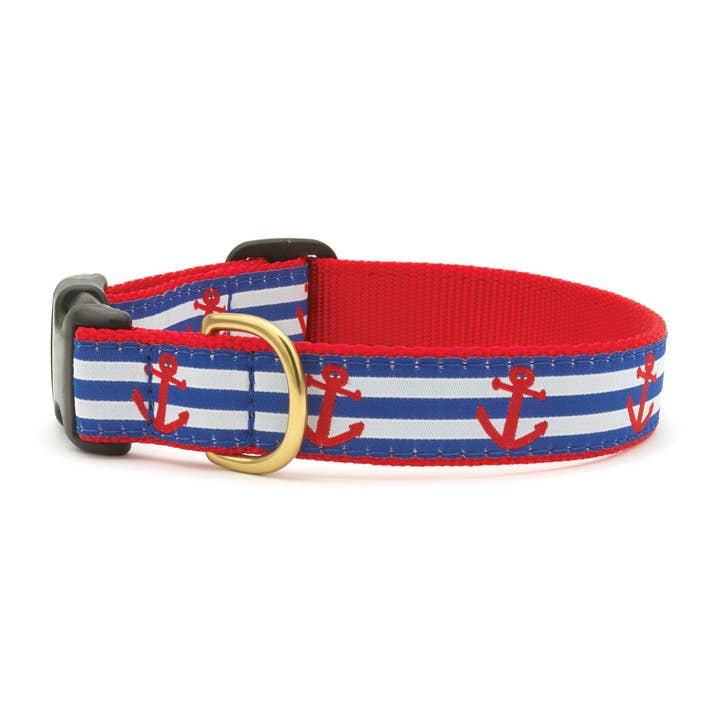 Anchors Aweigh Dog Collar for wholesale by Up Country, Inc.
