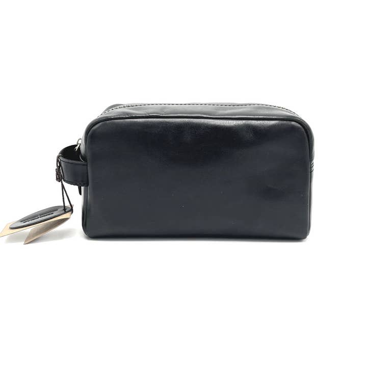Suie Valentini srl - Wholesale Toiletry Bag - Men's - Buffered leather beauty case, for men, art. TA4814